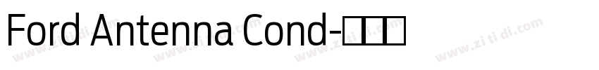 Ford Antenna Cond字体转换